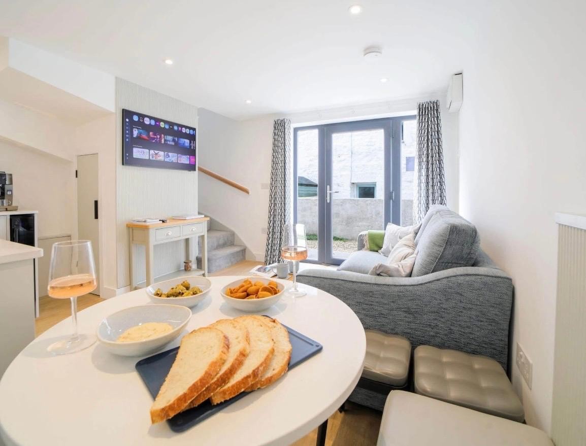 Open-plan living and dining